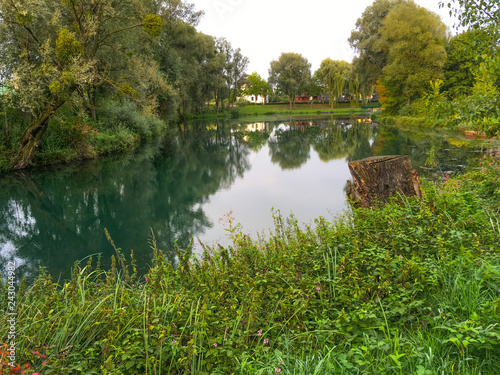 lake in a campground in Austria