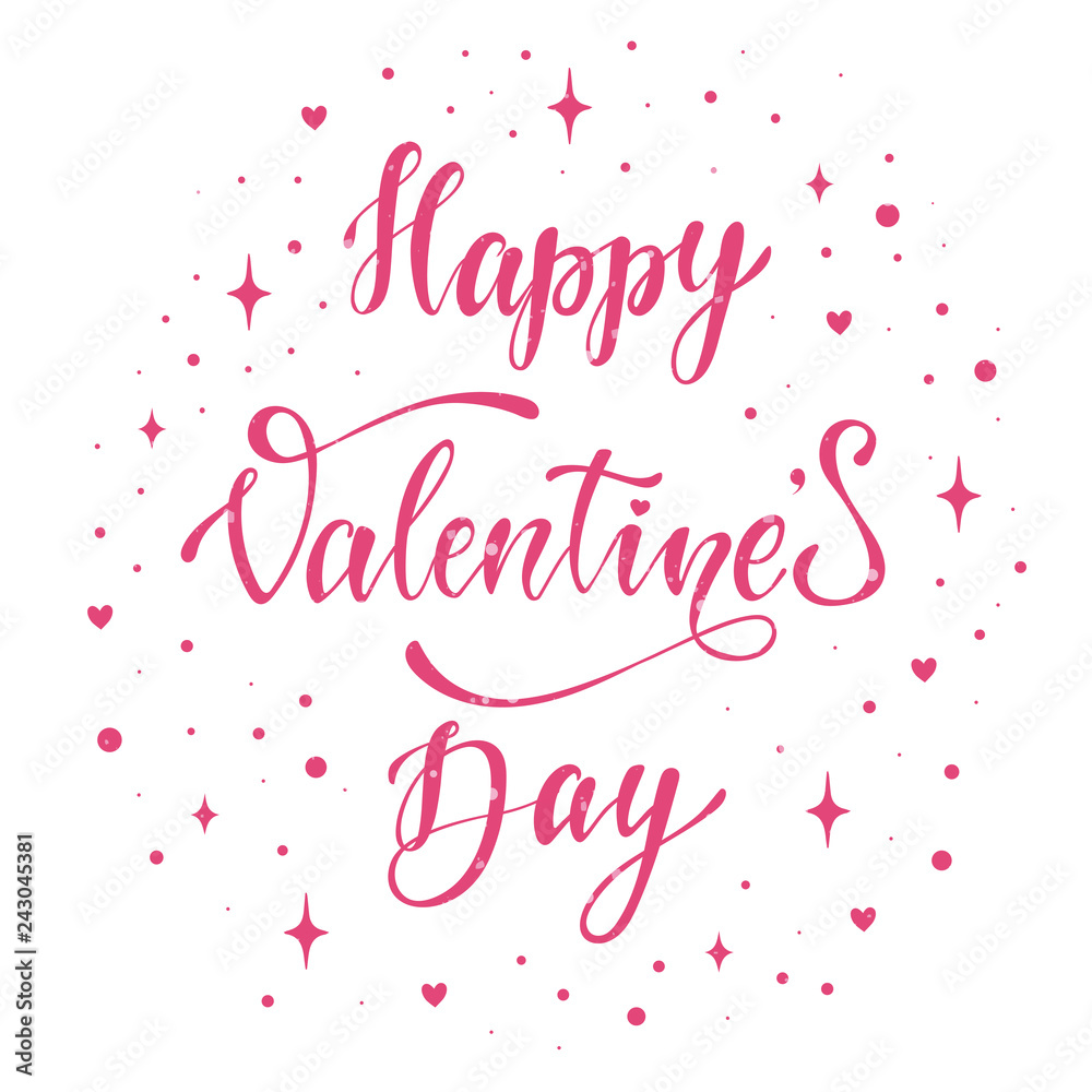 Cute Happy Valentine's day greeting card design