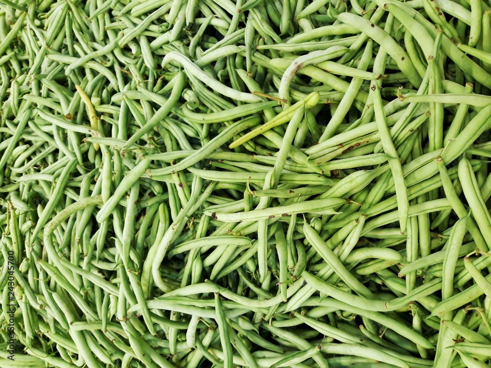 background of green beans