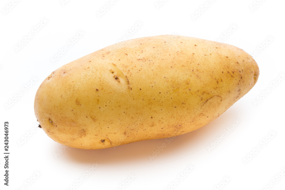 New potato isolated on the white background.