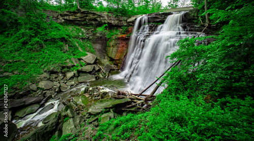 Brandywine Falls in Cuyahoga Valley National Park, Ohio, USA photo