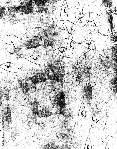 Black and white grunge texture. Overlay pattern with weathered pattern