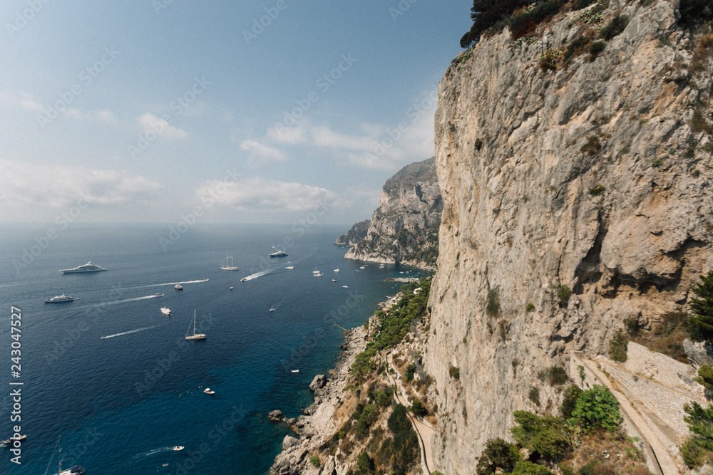 cliff in the sea Capri