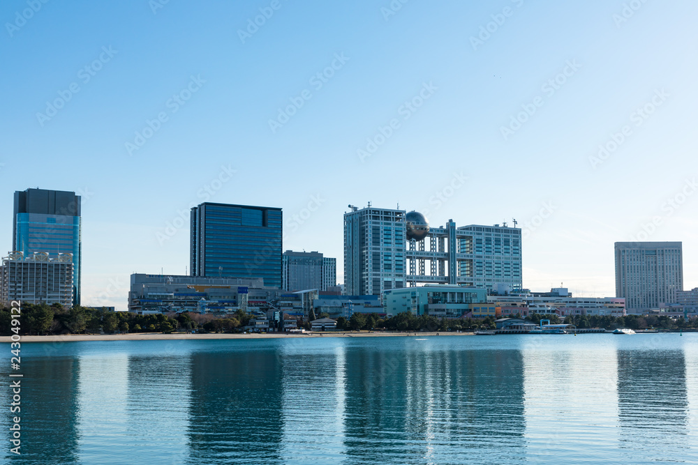 Fototapeta premium (東京都-都市風景)お台場海浜公園の風景７