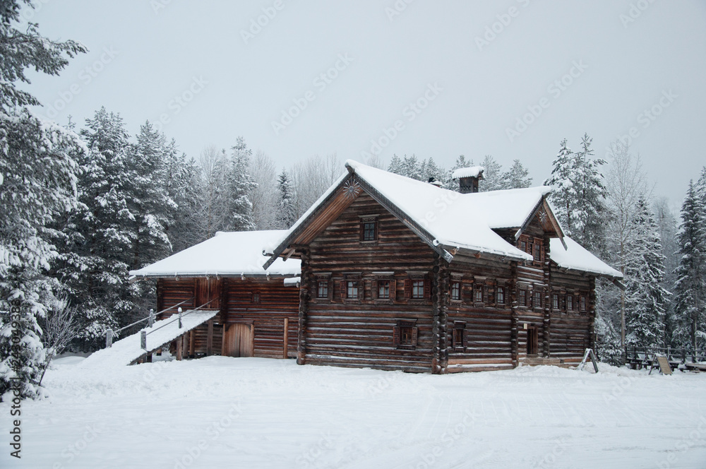 Old wooden house in North of Russia