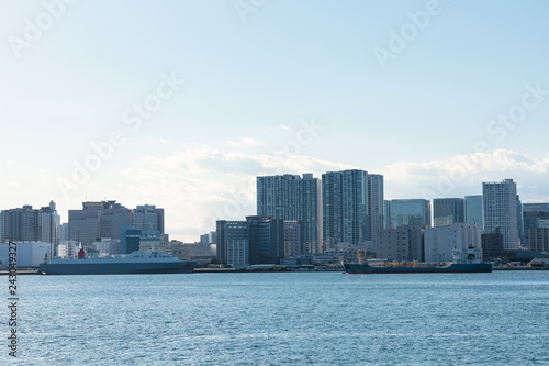 (東京都-都市風景)台場公園から望む品川埠頭側風景４ © moarave