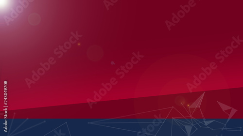 Red and blue contemporary futuristic background, conections, computer science, render light