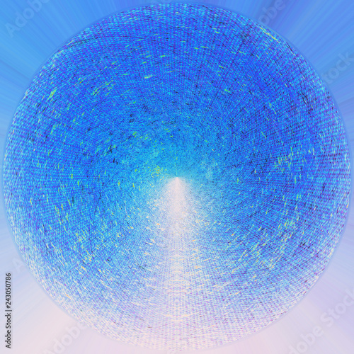 Spherical Grunge Background With Vintage Style Elements. Aged Mottled Backdrop. Color Paint Messy Pattern
