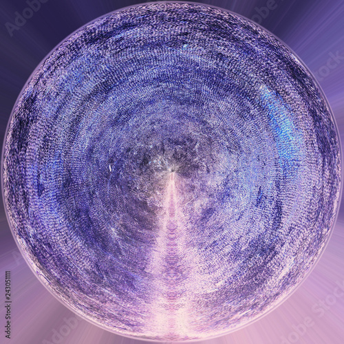 Spherical Grunge Background With Vintage Style Elements. Aged Mottled Backdrop. Color Paint Messy Pattern