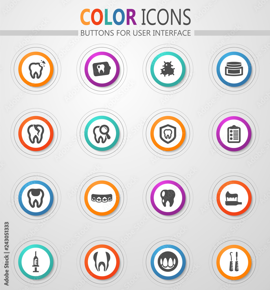 Dental icons set Dental icons set