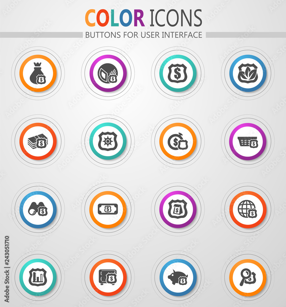 Insurance icons set Insurance icons set