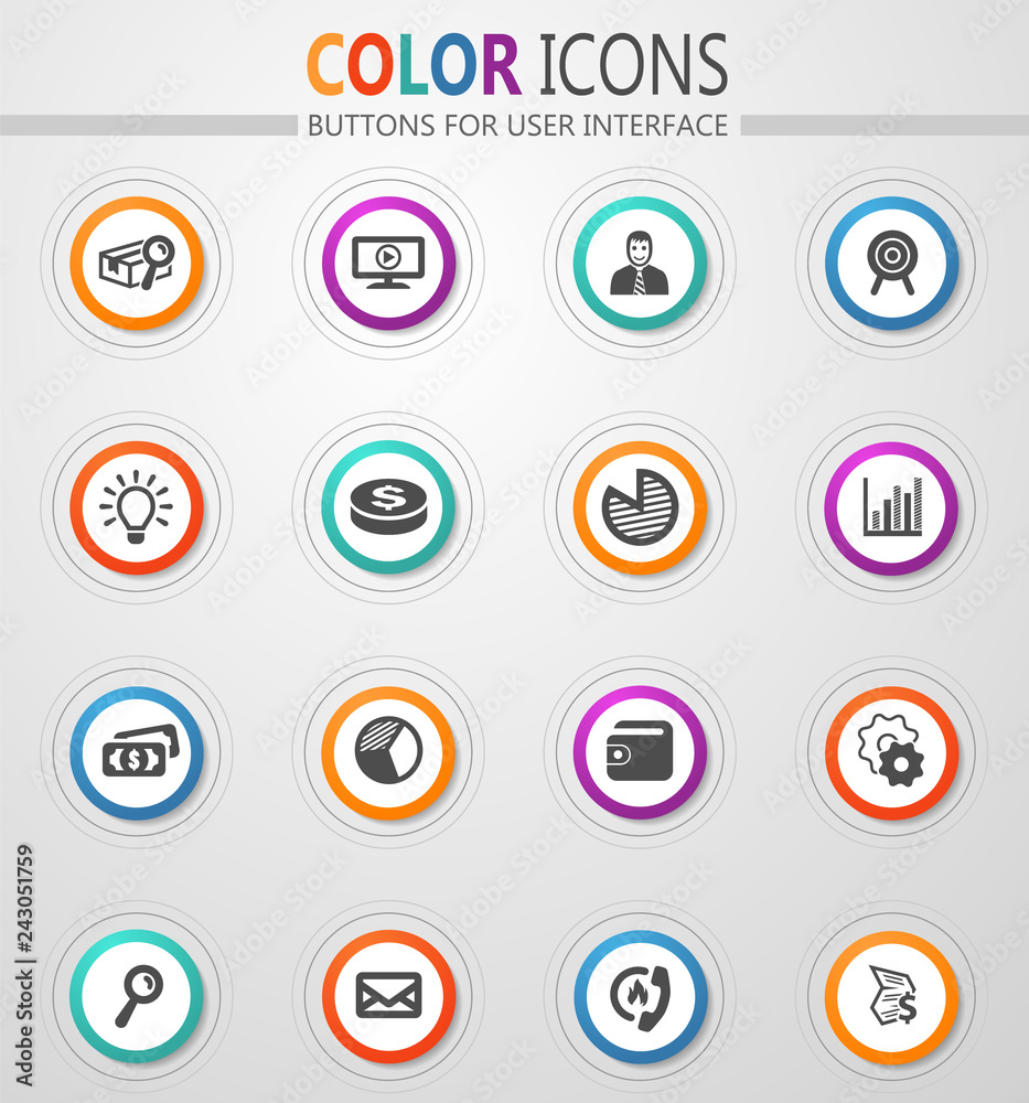 Marketing icons set Marketing icons set