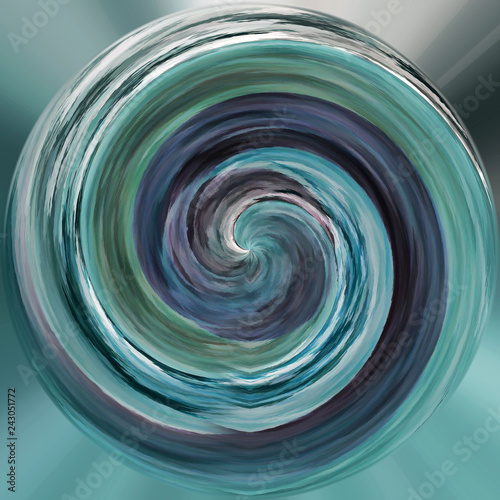 Spherical Grunge Background With Vintage Style Elements. Aged Mottled Backdrop. Color Paint Messy Pattern