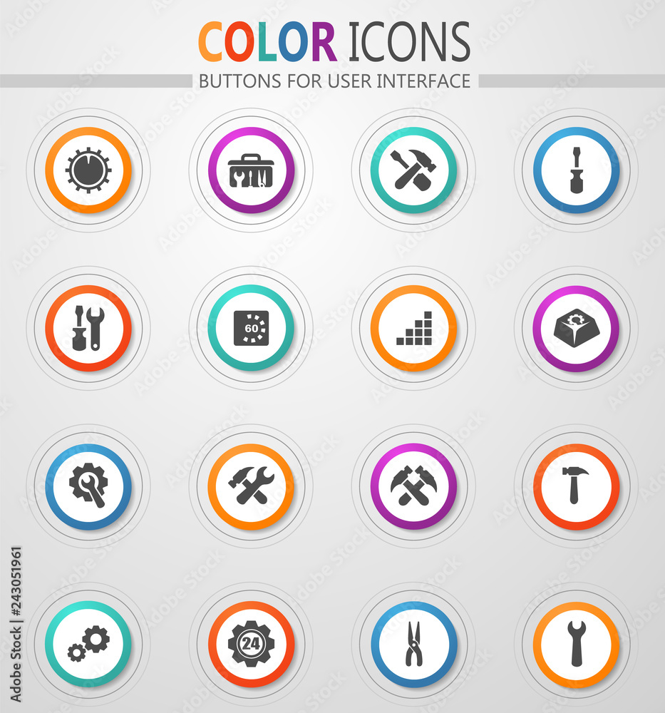 Setting icons set Setting icons set