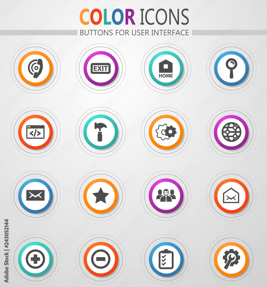 Web tools icons set