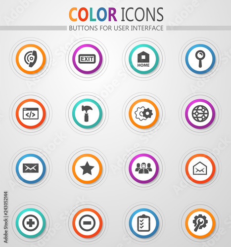 Web tools icons set