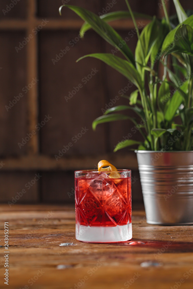 Image of colorfull coctails in the bar, mixology concept Image of colorfull coctails in the bar, mixology concept