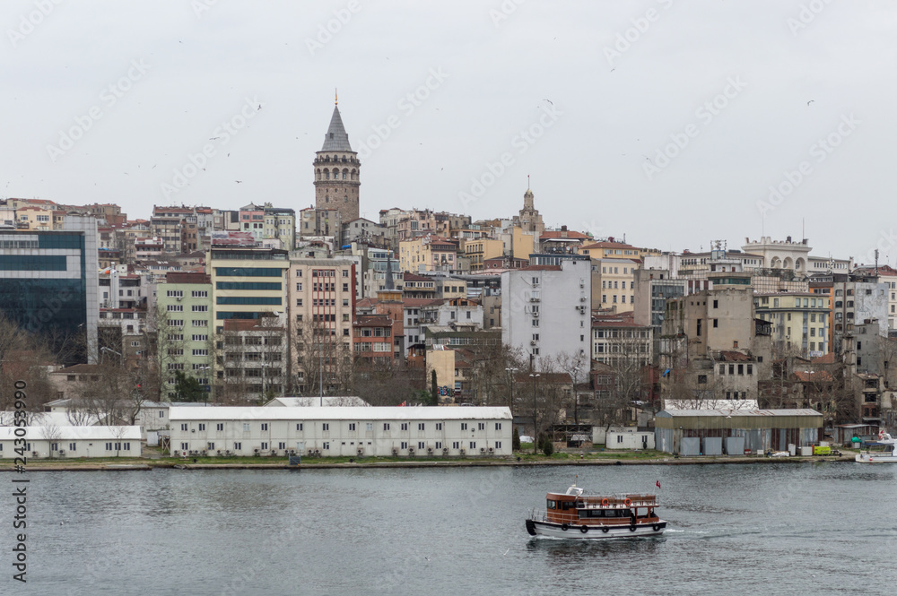 Fototapeta premium View of Galata tower, Istanbul