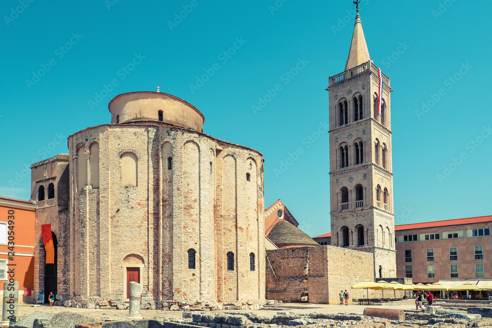 Famous St. Donatus church in Zadar, Croatia