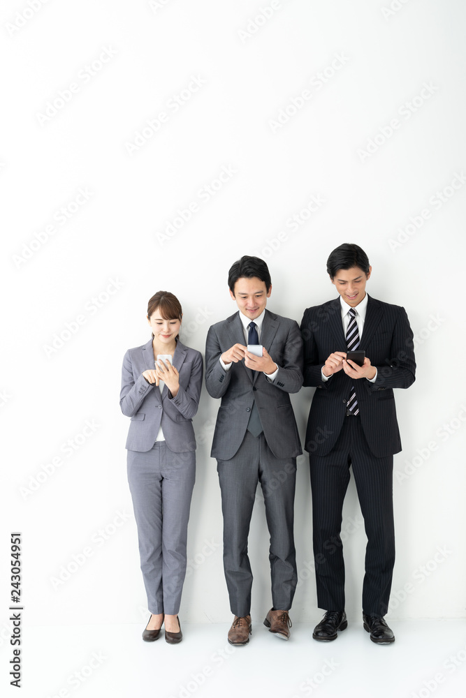 portrait of asian businessgroup on white background portrait of asian businessgroup on white background