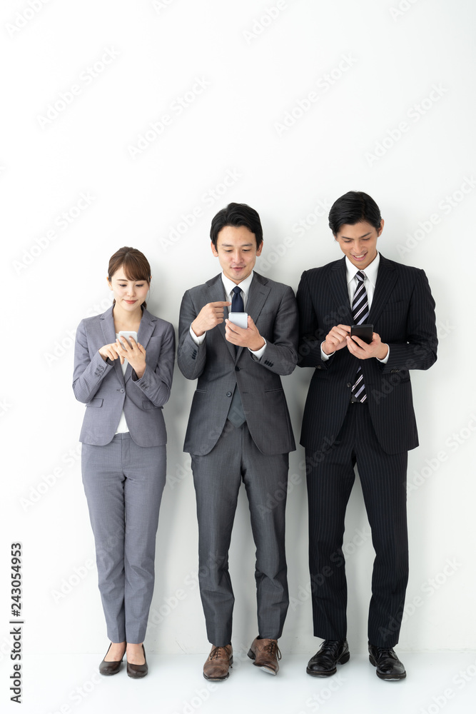 portrait of asian businessgroup on white background portrait of asian businessgroup on white background