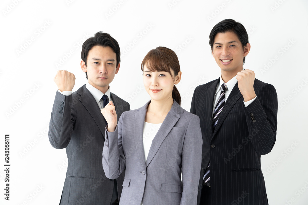 portrait of asian businessgroup on white background portrait of asian businessgroup on white background