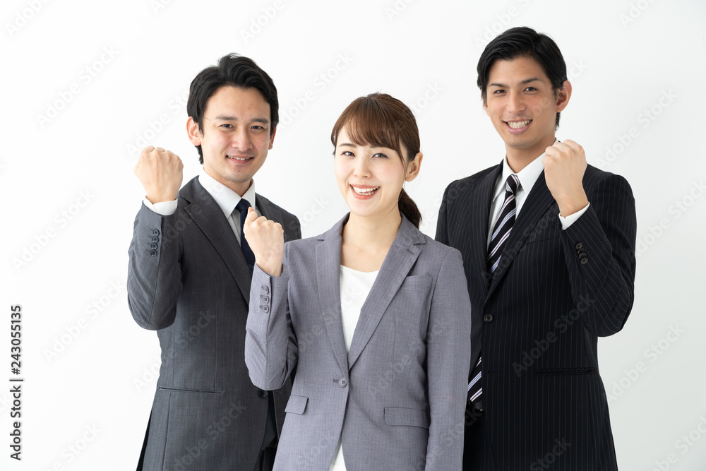 portrait of asian businessgroup on white background portrait of asian businessgroup on white background