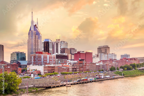 Nashville  Tennessee downtown skyline
