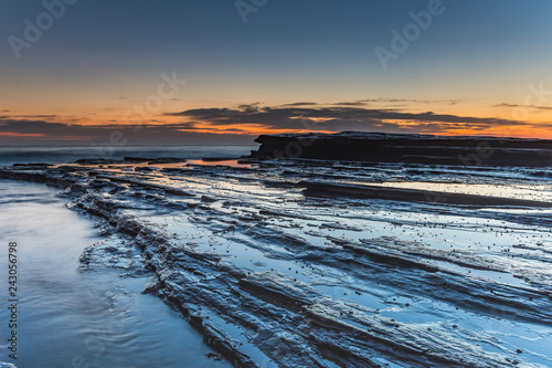 Rock Ledge and Bold Dawn Seascape © Merrillie