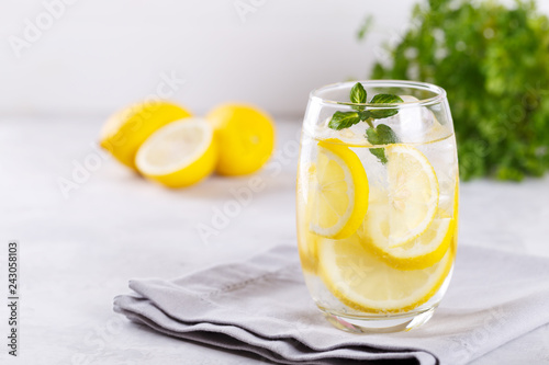 Lemon infused water