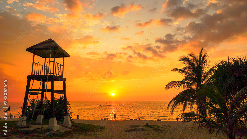 sunset at Karon beach.Karon beach is a beach is broad and long. Sand and beautiful beach suitable for swimming and used as a training dive..Karon beach have many kind of water sports sunset at Karon beach.Karon beach is a beach is broad and long. Sand and beautiful beach suitable for swimming and used as a training dive..Karon beach have many kind of water sports