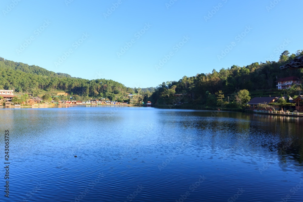 Ponds and villages and beautiful views Ponds and villages and beautiful views