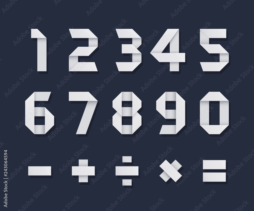 Origami Numbers Origami Numbers