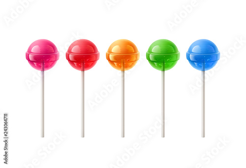 Canvas Print Colorful Lollipops