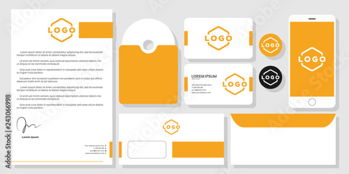 Stationery mockup design branding template