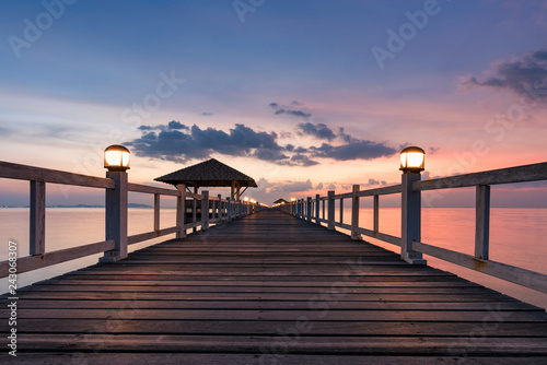 pier at sunset