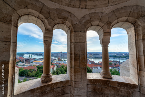 Budapest Cityscape from Fishermans Bastion
