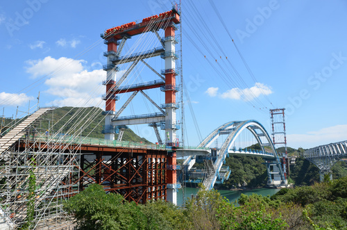 Huge bridge under construction