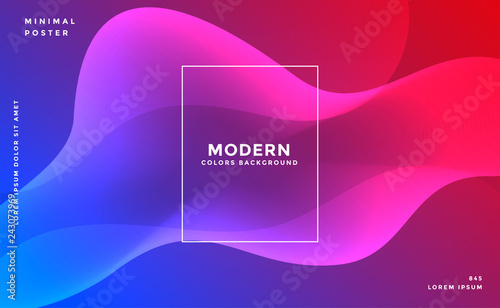 glowing vibrant wavy fluid background banner