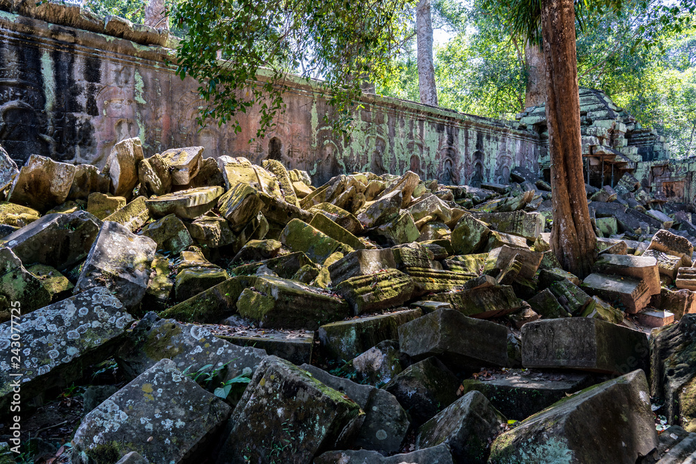 Ta prohm temple ruins at Angkor, Siem Reap Province, Cambodia Ta prohm temple ruins at Angkor, Siem Reap Province, Cambodia