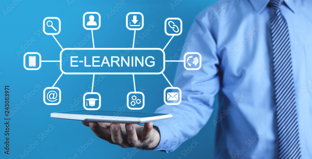 E-Learning. Internet education concept E-Learning. Internet education concept
