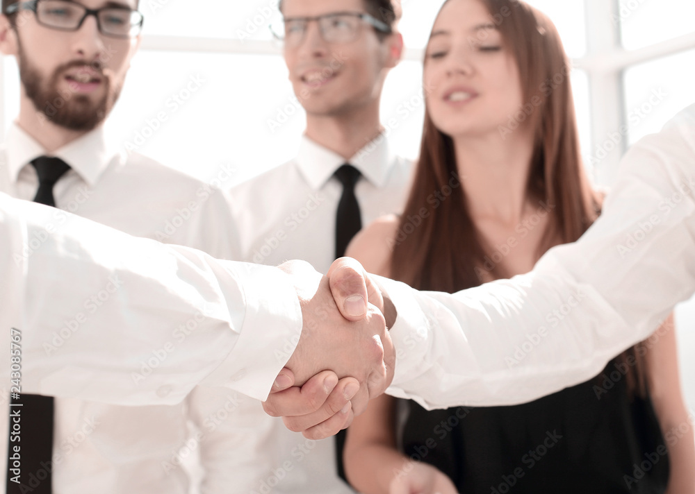 close up.handshake business partners close up.handshake business partners