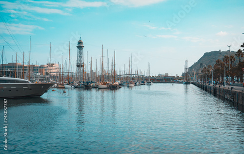 Bild auf Leinwand Port of Barcelona, Spain