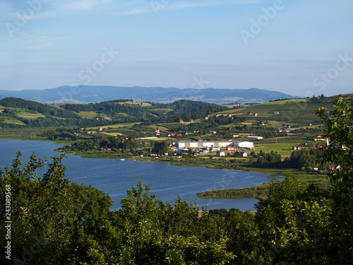 Village Tegoborze and Roznow Lake