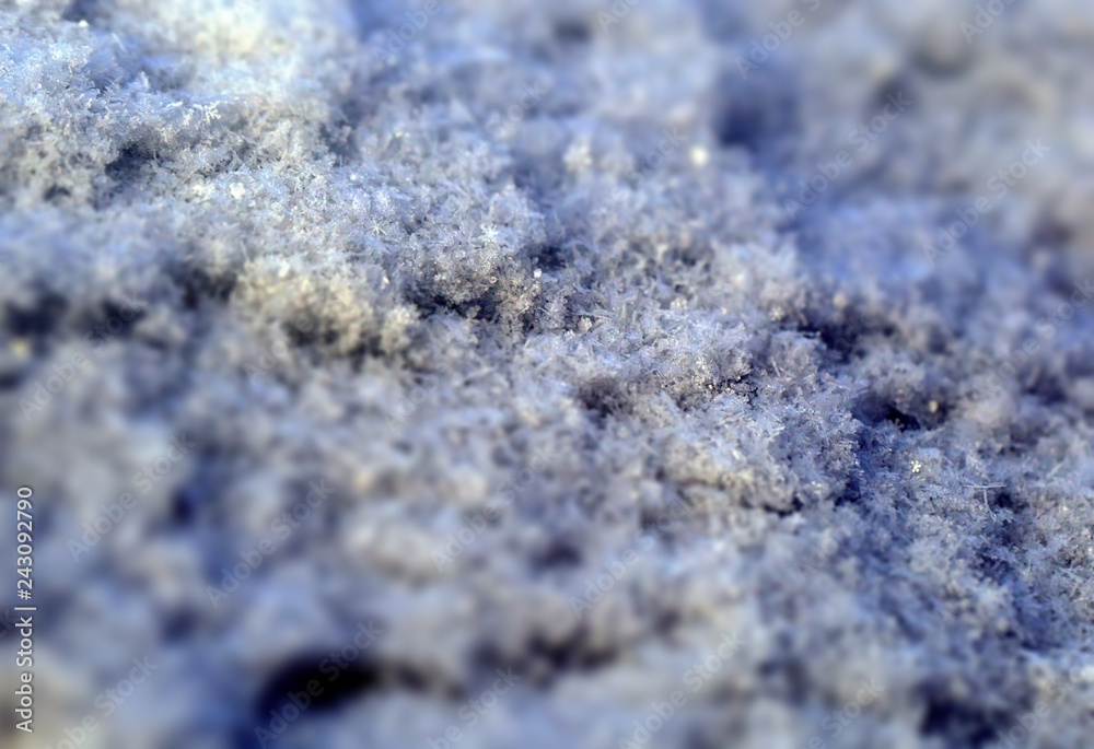 Blurred Natural background. Snow and ice texture closeup. Blurred Natural background. Snow and ice texture closeup.