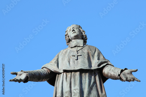  medieval bishop statue of Marseille Cathedral  France 