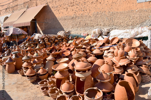 Tajine pottery store in Tiznit (southern Morocco) photo