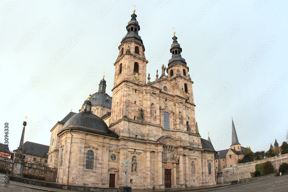 Fulda Cathedral,the burial place of Saint Boniface and landmark in Germany