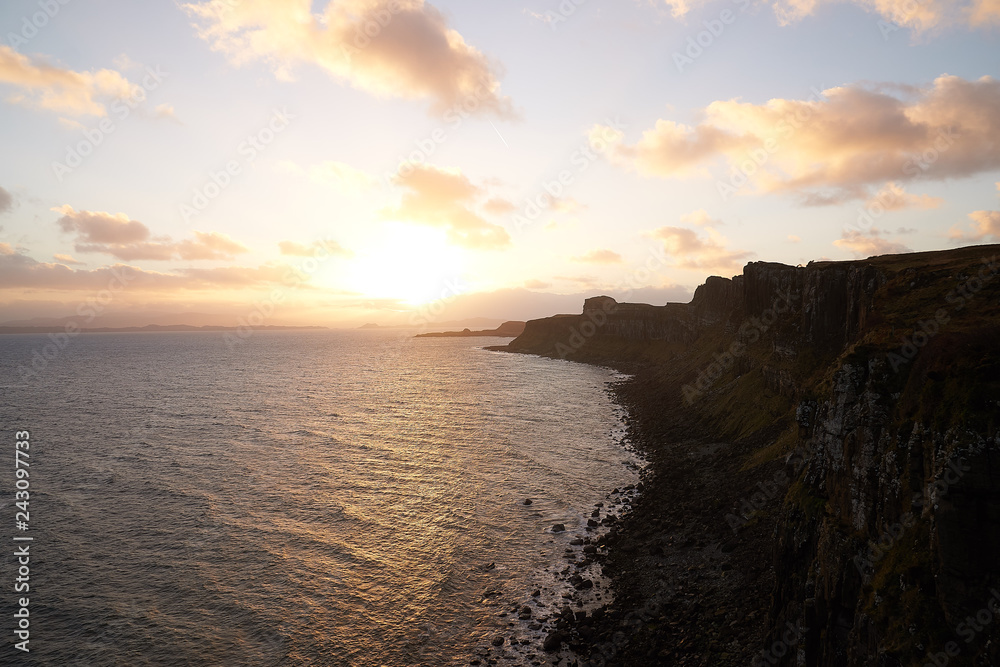 Kilt Rock - Cliffs - Sunrise - Scotland