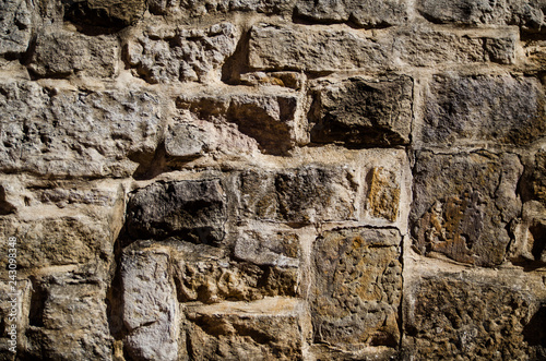 Old red brick wall texture.